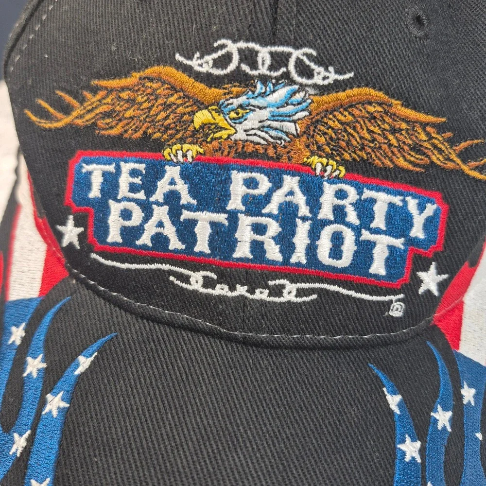 Tea Party Patriot Hat Cap Embroidered American Flag Eagle Political‎